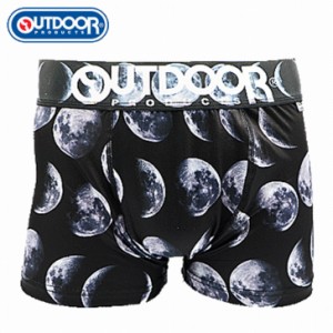 OUTDOOR ボクサーパンツ メンズ 天体 90Aモノクロ 下着 前閉じ アウトドア 送料無料