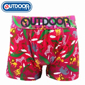 メンズ　ボクサーパンツ　サファリ　ピンク　下着　前閉じ OUTDOOR