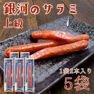 【全国送料無料】ポイント消化 1000円 お試し 珍味 おつまみ 酒の肴 上級 銀河のサラミ 2本入×5パック/常温保存/メール便/代引き不可