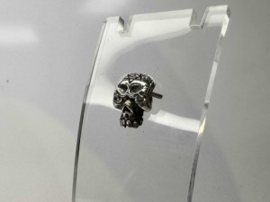 六芒星・スカル・ピアス　シルバーピアス　片売り　Silver925　シルバーアクセサリー ピアス メンズ レディース