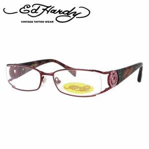 エドハーディー メガネフレーム EdHardy 眼鏡 EHOA011 2 FUCHSIA フューシャ メンズ レディース ダテメガネ 紫外線対策