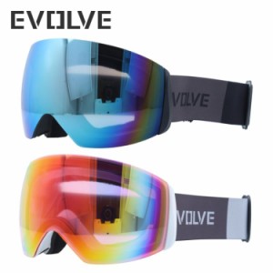 イヴァルヴ ゴーグル ミラー アジアンフィット EVOLVE EVG 1224 メンズ レディース スキー スノーボード スポーツ 球面ダブルレンズ 眼鏡