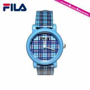 フィラ 腕時計 FILA FCK001-8 ブルー/チェック柄 キッズ レディース