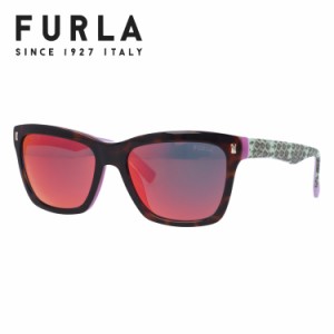 フルラ FURLA サングラス ミラーレンズ レギュラーフィット SU4835 0AGK 55サイズ ウェリントン レディース 女性 メガネ