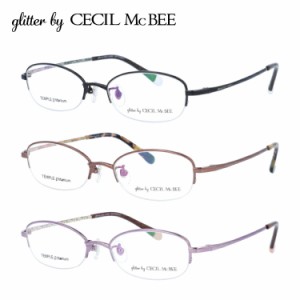 グリッターバイセシルマクビー メガネフレーム glitter by CECIL McBEE GCF 3506 全3カラー 50サイズ オーバル メンズ レディース