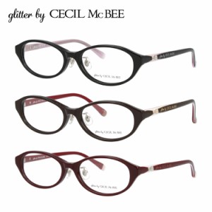 グリッターバイセシルマクビー メガネフレーム glitter by CECIL McBEE GCF 7505 全3カラー 51サイズ オーバル メンズ レディース