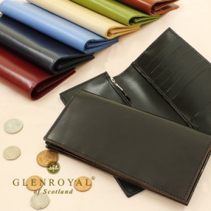 グレンロイヤル 長財布 GLENROYAL 03-5605 全8カラー ブライドルレザー BRIDLE LEATHER PURSE WITH ZIP POCKET 小銭入れ付 レザー