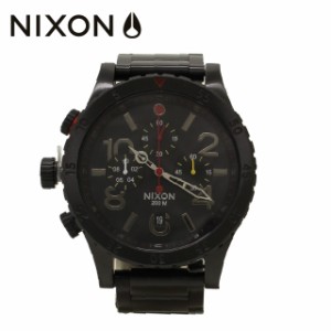 ニクソン 腕時計 NIXON ウォッチ NA4861320-00 NIXON 48-20 クロノ CHRONO ALL BLACK/MULTI メンズ レディース