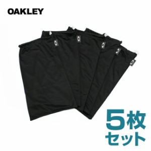 オークリー ゴーグル スノーゴーグル ゴーグル収納ポーチ OAKLEY 06-648 5PK MICROBAGS 5枚セット クリーニングクロス ブラック スノーゴ