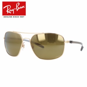 レイバン サングラス クロマンス 偏光 ミラー Ray-Ban CHROMANCE RB8322CH 001/A3 62サイズ スクエア メンズ レディース