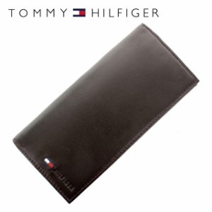 【訳あり】トミーヒルフィガー 長財布 TOMMY HILFIGER 31TL19X015-200 （0092-5473/02） ビターチョコレート 小銭入れ有 レザー 革 プレ