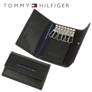【訳あり】トミーヒルフィガー TOMMY HILFIGER キーケース 31TL17X017-001 （0094-5692/01） ブラック 6キーホック レザー 革 プレゼント