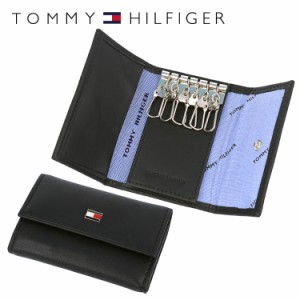 【訳あり】トミーヒルフィガー TOMMY HILFIGER キーケース 31TL17X002-001 （0094-4510/01） ブラック 6キーホック レザー 革 プレゼント