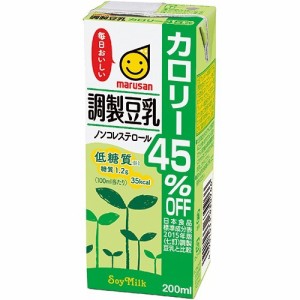 マルサン 調製豆乳 カロリー45％オフ(200ml*24本セット)[豆乳]