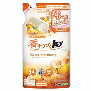 香りつづくトップ スウィートハーモニー 柔軟剤入り洗濯洗剤 詰替(500g)[洗濯洗剤(液体)]