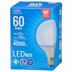 LED電球 ボール電球形 E26 60形相当 G95 昼光色(1個)[蛍光灯・電球]