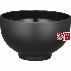 サーモス まほうびん食器 お椀 0.4L クロ JDO-400 K(2個セット)[食器・カトラリー その他]