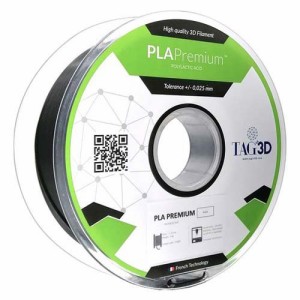 TAGin3D 3Dプリンター用フィラメント プレミアムPLAフィラメント PLA PRM-1.75BK(1個)[事務用品]