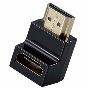 エレコム HDMI 変換 アダプタ L字 下向き 90度 HDMIケーブル 延長 コネクタ ブラック(1個)[情報家電　その他]