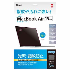 Digio2 MacBook Air用 液晶保護フィルム 光沢指紋防止 SF-MBA-1501FLS(1個)[情報家電　その他]