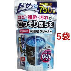 非塩素系 洗濯槽クリーナー(750g*5袋セット)[洗濯槽用洗剤]