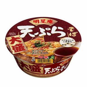 明星 明星庵 天ぷらそば 大盛(12個入)[インスタント食品 その他]