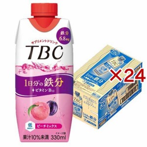 TBC 1日分の鉄分 ピーチミックス(12本入×2セット(1本330ml))[健康飲料・美容ドリンク その他]