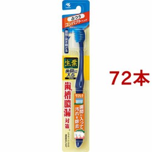 生葉 歯間に入るブラシ コンパクト ふつう(72本セット)[歯ブラシ]