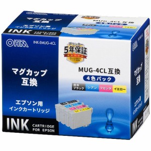 エプソン互換 マグカップ 4色パック INK-EMUG-4CL(1セット)[インク]