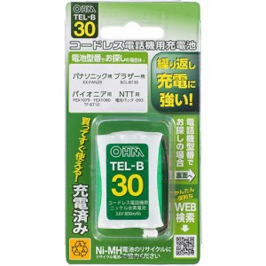 コードレス電話機用充電池TEL-B30 長持ちタイプ TEL-B30(1個)[電話機]