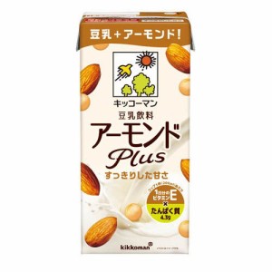 キッコーマン 豆乳飲料 アーモンドPlus(1L*6本入)[豆乳]