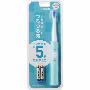 オムロン 音波式電動歯ブラシ 乾電池式 ミントグリーン HT-B216-G(1台)[電動歯ブラシ]