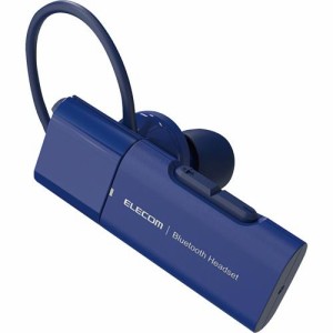 エレコム ヘッドセット Bluetooth 片耳 ハンズフリー Type-C ブルー LBT-HSC10MPBU(1個)[ヘッドセット・イヤホン類]