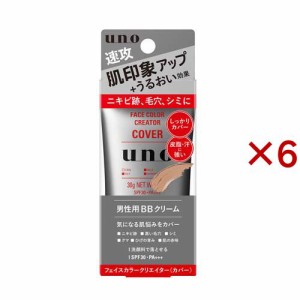 ウーノ フェイスカラークリエイター カバー カラーレベル3(30g×6セット)[男性化粧品 その他]