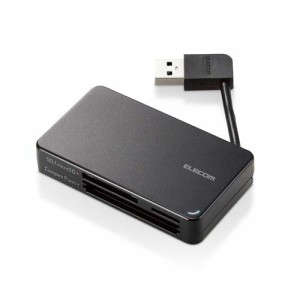 エレコム カードリーダー USB3.0 ケーブル収納タイプ ブラック MR3-K303BK(1個)[情報家電　その他]