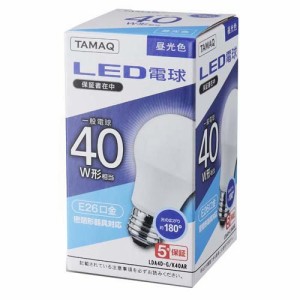 NVCライティングジャパン LED電球 昼光色 40W形相当 LDA4D-G／K40AR(1個)[蛍光灯・電球]