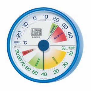 生活管理 温湿度計 クリアブルー TM-2416(1個)[健康家電・美容家電 その他]