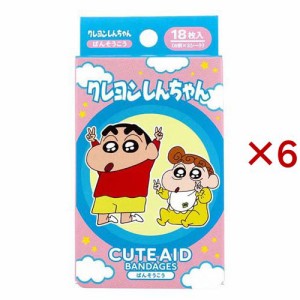 キャラクターばんそうこう CUTE AID クレヨンしんちゃん PKMK(18枚入×6セット)[キャラクター絆創膏]