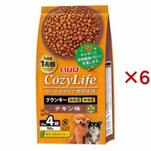 いなば Cozy Life クランキー チキン味(4袋入×6セット(1袋190g))[ドッグフード(ドライフード)]