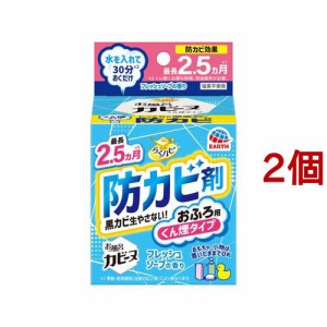 らくハピ お風呂カビーヌ 防カビ フレッシュソープの香り くん煙タイプ(2個セット)[お風呂用カビ取り・防カビ剤]