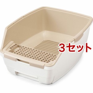 クリア消臭猫用システムトイレハーフタイプ ONCH530(3セット)[猫砂・猫トイレ用品]