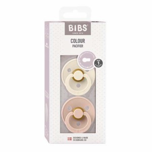 BIBS おしゃぶり カラー 2PK サイズ1 Ivory／Blush(2個入)[おしゃぶり]
