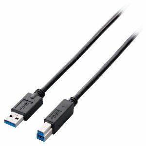 エレコム USBケーブル USB3.0 B-A 3 3重シールドケーブル ブラック 3.0m 規格認証品(1個)[情報家電　その他]