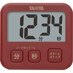 タニタ 薄型タイマー レッド TD-408-RD(1コ入)[キッチン家電・調理家電]