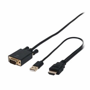 ミヨシ HDMI-Dsub変換ケーブル 3m ブラック HDC-DS30／BK(1個)[情報家電　その他]