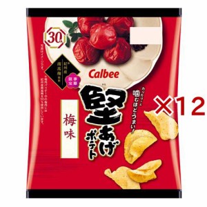 堅あげポテト 梅味(60g×12セット)[スナック菓子]