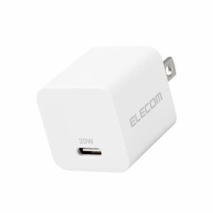 エレコム USB 充電器 PD対応 20W Type-C *1ポート 小型 ホワイト MPA-ACCP28WH(1個)[充電器・バッテリー類]