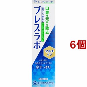 ブレスラボ マルチケア クリスタルクリアミント(90g*6個セット)[歯磨き粉 その他]