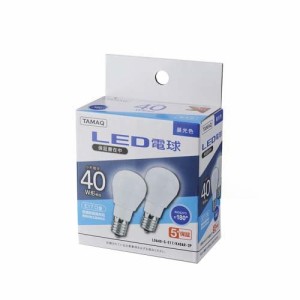 NVCライティングジャパン LED電球 昼光色 40W形相当 LDA4D-G-E17／K40AR-2P(2個入)[蛍光灯・電球]