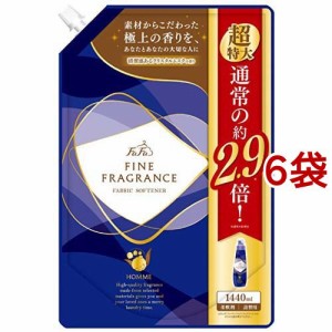 ファーファ ファインフレグランス オム 詰替(1440ml*6袋セット)[柔軟剤(液体)]